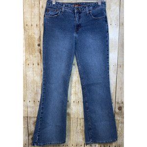 Women's L.E.I. Mid-Rise Stretch Flare Denim Jeans Blue Classic 5-Pocket  Sz 7